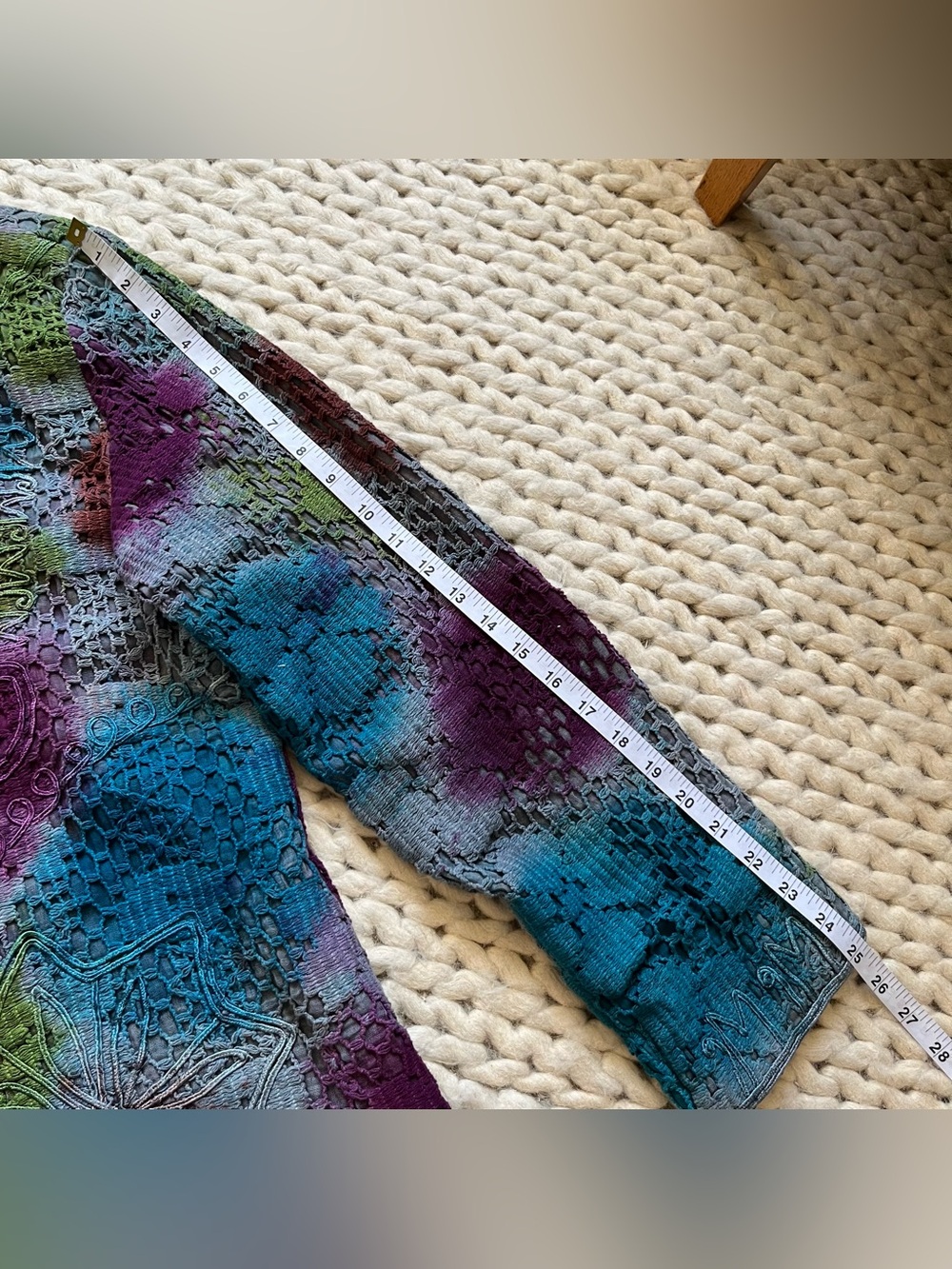 Paisley and Sage Spring Jacket Button-Front  | X-Large - Picture 6 of 8